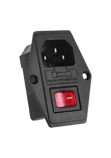 Qingmipy 3d Yazıcı Aksesuarı: Kombine Güç Anahtarı, Sigorta İçerir, 10a 250v, Cr-10 Ve Ender-3 Serileri İçin Uygun, Siyah