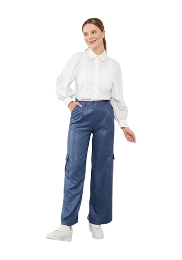 Levidor Kaadın Kargo Pantolon 410077 İndigo