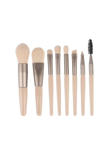 8 Parça Makyaj Fırçası Seti Makyaj Fırçası Seti Seyahat Makyaj Fırçası Çantası Makyaj Fırçaları