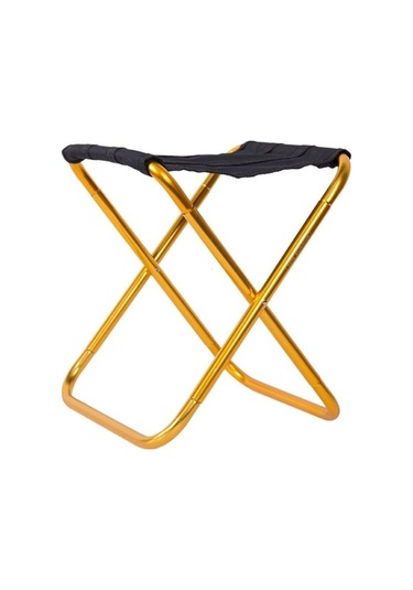 Novahub Açık Mekan Taşınabilir Kamp Katlanır Sandalye 7075 Alüminyum Alaşım Balıkçı Barbekü Dışkısı, Boyut: 24.5x22.5x27cm Altın Kamp Sandalyesi, Altın Mor Mor