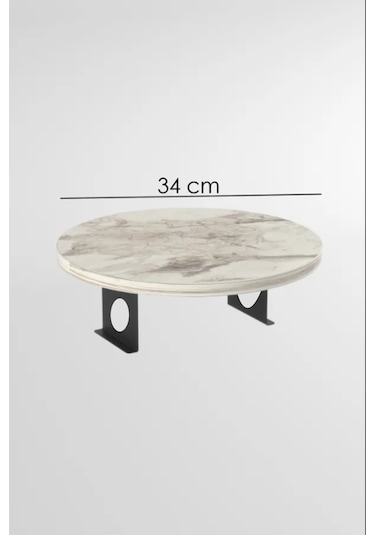 Açık Ceviz Yan Sehpa Koltuk Yanı Sehpa Kolda Ayarlanabilir Tepsi