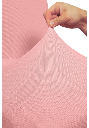 Bal Peteği Likralı Kumaş Yıkanabilir Tekli Sandalye Kılıfı-Örtüsü