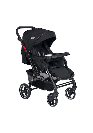 Tommybaby Tornado Plus Black Alüminyum Lüx Çift Yönlü Bebek Arabası