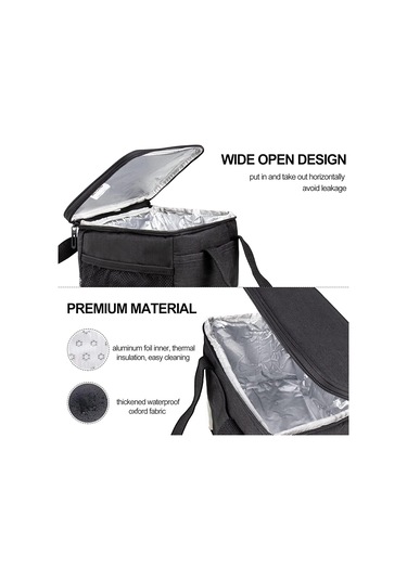 Sert İç Kısımlı Yumuşak Soğutucu Çanta, Büyük Yalıtımlı Piknik Öğle Yemeği Çantası Kamp/barbekü/aile Aktiviteleri, Açık Hava Sporları İçin Yumuşak Soğutucu Çanta Çok Renkli