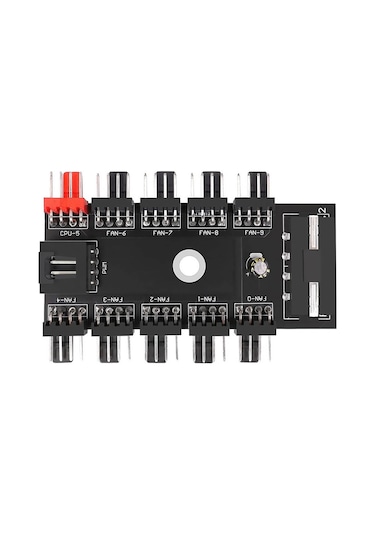 10 Port Fan Çoğaltıcı Hub Kartı Ide Güç Giriş Soketi 12V 3 4 ...