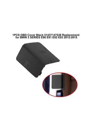 Springsun Bmw E90/e91/e92/e93 2012-2015 İçin Siyah Plastik Obd Kapak Kapağı - Oem 51437147538