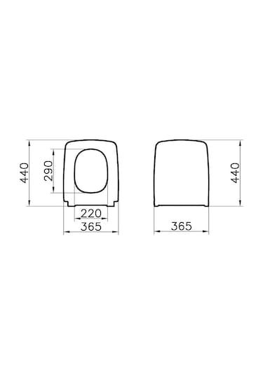 VitrA Metropole İnce Klozet Kapağı Beyaz  122-003R009