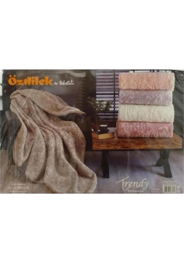 Özdilek Çift Kişilik Trendy Embos Battaniye Fuşya