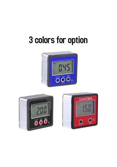 Vkemall Dijital Açı Ölçer - Manyetik Tabanlı Su Geçirmez Eğim Ölçme Aleti