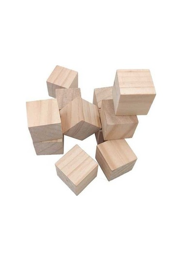 Fortunelane 50 Adet 15x15x15mm Ahşap Küp, Döner Makinesi İpuçları, Keskin Kesim İçin İyi, Taşlama