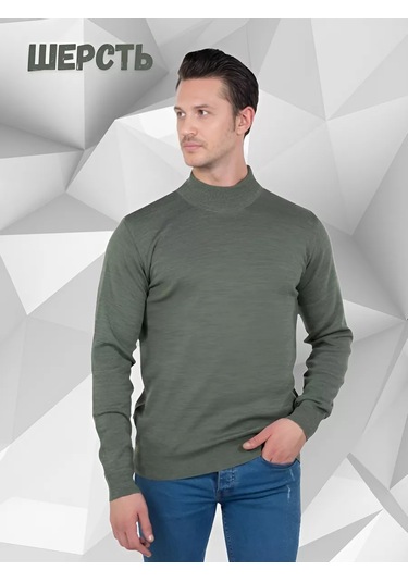 Sergio Tex Boğazı Olmayan Sıcak Kazak 51340927 Koyu Zeytin Yeşili