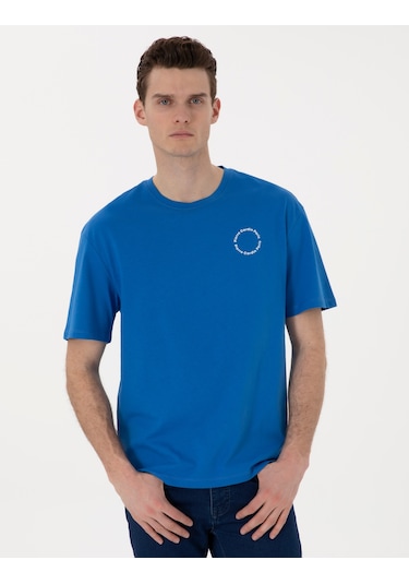 Pierre Cardin Erkek İndigo Tişört 50310076-vr028 Indigo