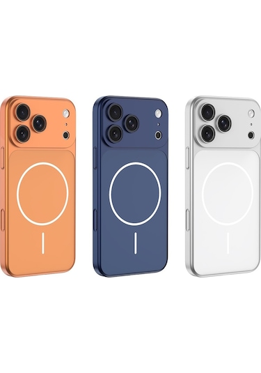 Ennar Apple Uyumlu iPhone 16 Pro Max Dönüşümlü Kılıf 17 Pro Max Görünümlü Magesafe Kamera Korumalı Siyah