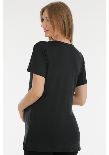 Parlingerie Hamile Tshırt Siyah