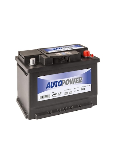 Autopower 12V 60 Ah 540 En (Varta Üretimi) Akü