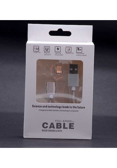 Mobilteam Gri Type-c Mıknatıslı Usb Kablo