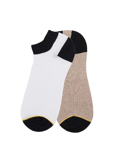 2'li Desenli Erkek Çorap-31926 Multi Çok Renkli