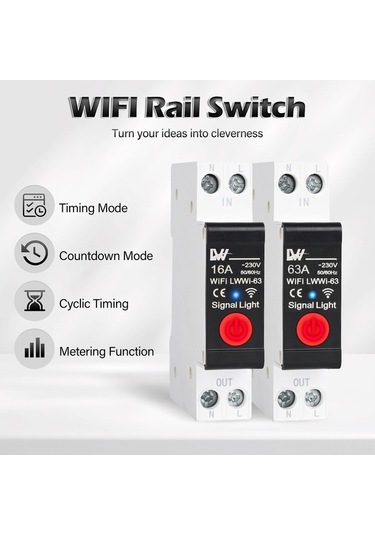 Xianwen Lemestar Akıllı Wifi Din Ray Şalter - Uzaktan Kontrol,