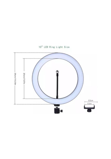 Ring Fill Light 10" Youtuber Video Kuaför Çekimleri için