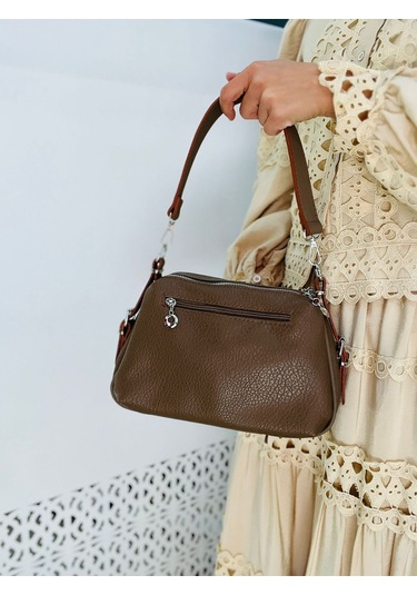 Miami Polo Clup Yumuşak Suni Deri Çapraz Askılı El Çanta Kahverengi