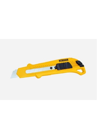Tekno Maket Bıçağı Sarı Plastik Geniş Rtrmax