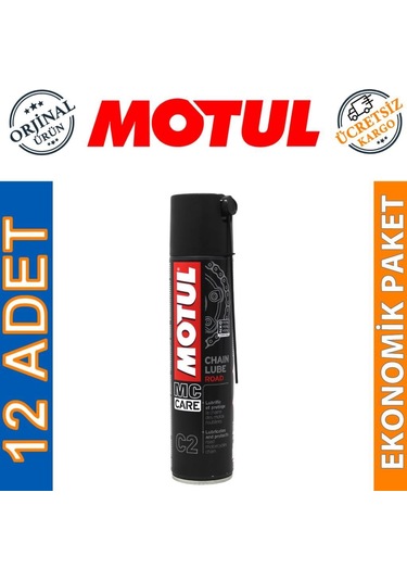 Motul C2 Chain Lube Road Zincir Yağı 12 x 400 ML