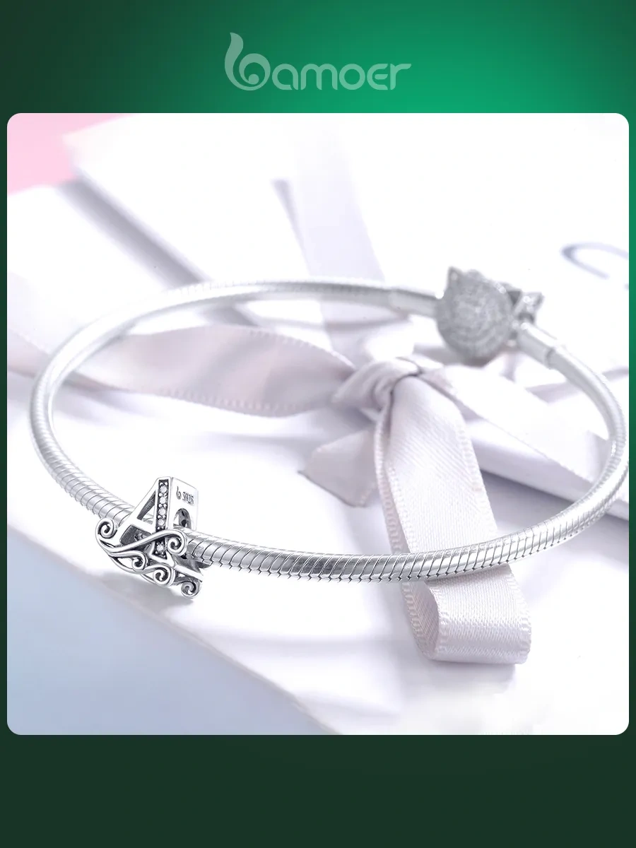 Bamoer Minimalisttarzdaa Harfi Kolye Ucu 925 Ayar Gümüş 188652648