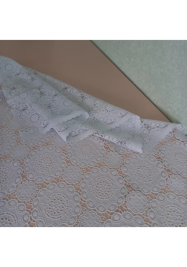 Stylishlook Ajurlu Dantelli Pvc Peçete 212019815 Beyaz