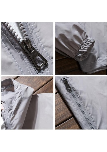 Beyaz Rüzgarlık Ceket Fermuar Pat Sıcak Çizilmez Erkek Kadın Seyahat İçin İnce Güneş Koruma Ceket Beyaz Beyaz Rüzgarlık Ceket Fermuar Pat Sıcak Çizilmez Erkek Kadın Seyahat İçin İnce Güneş Koruma Ceket Beyaz