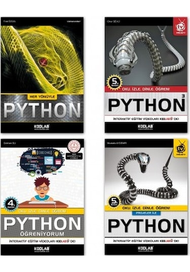 Süper Python Seti - 4 Kitap Takım- Kodlab