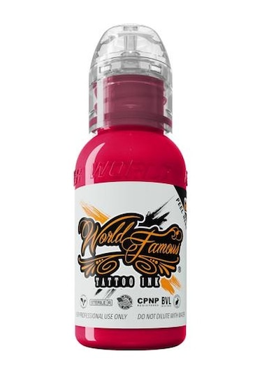 Melek Bright Pink - World Famous Ink Dövme Boyası - 1oz/30ml