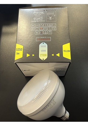 Horoz Crystal-50 Led Ampul 50w Sarı Işık E27 Duy