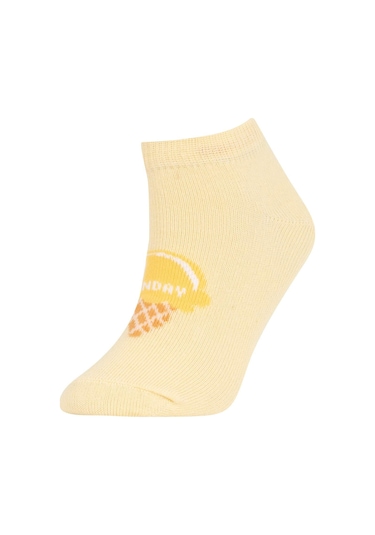 DeFacto Kız Çocuk 7'li Pamuklu Gün Detaylı Patik Çorap X1885A6NSKR1 DeFacto Kız Çocuk 7'li Pamuklu Gün Detaylı Patik Çorap X1885A6NSKR1