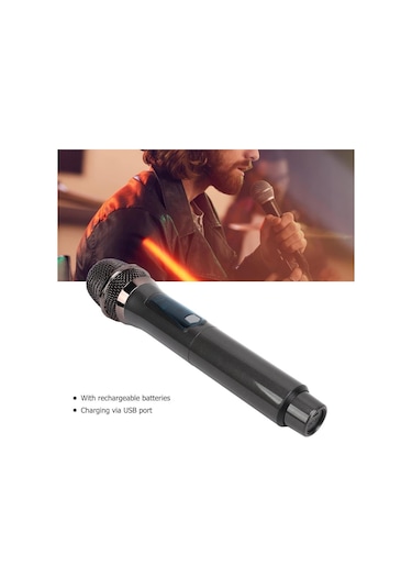 Electroon T-mt07-ee Uhf Sabit Frekanslı 2 Adet Kablosuz Telsiz El Mikrofon