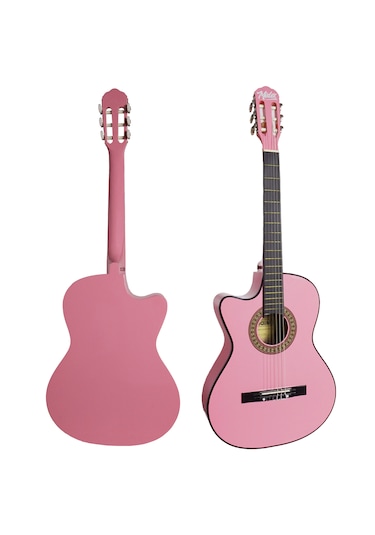 Cg-396pk Solak Klasik Gitar Pembe Renk Full Set Sap Ayarlı 4/4