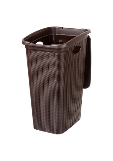 El Casa Kapaklı Çamaşır Sepeti, 36 Litre, 39x28,5x54,5 Cm. 190981603 Kahverengi