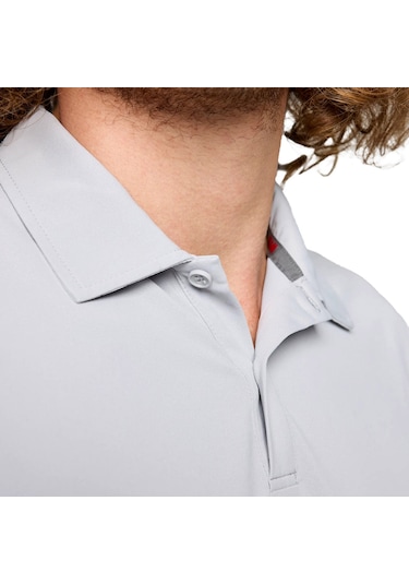 Slam Slam Tech Pique Polo Ss Erkek Gri Tişört W04 Gri