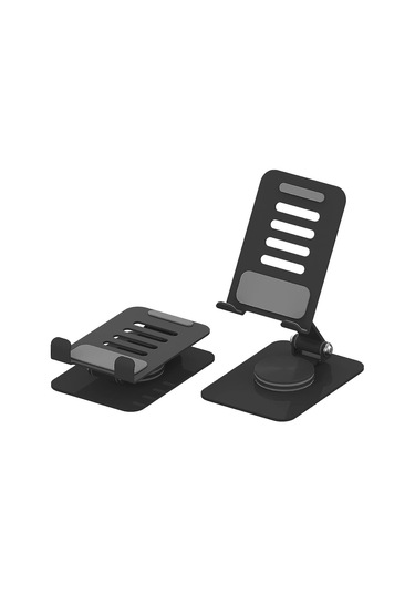 360 Dönebilen Cep Telefonu Standı, Ayarlanabilir Katlanabilir Masaüstü Telefon Tutucu Tüm Iphone Ipad Tablet 4-10'' İle Uyumlu