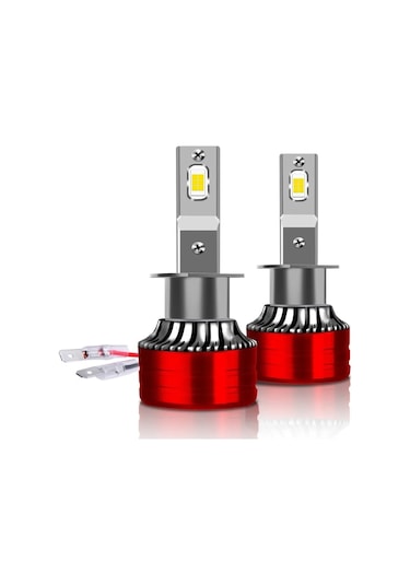 Geeksen H1 Tipi Kırmızı Led Araç Farı - Ultra Parlak, Kesin Işık Deseni Ve Uzun Ömürlü Sürücü Güvenliği Artırıcı