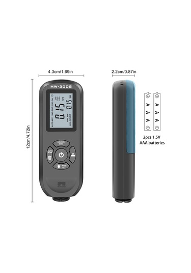 Suofeng Yüksek Hassasiyetli Lcd Dijital Otomobil Film Kalınlık Ölçer, Üç Prob Modu Ve Veri İstatistiği İle Otomotiv Boya Kaplama Test Cihazı