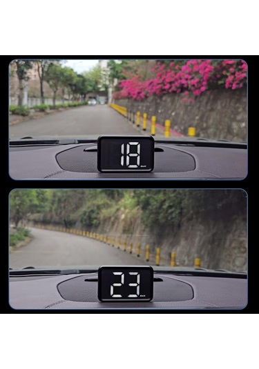 Teltree X1 Gps Yüksek Çözünürlükli Ayna Üstü Görüntüleyici - Beyaz Metin, Mph Birimi, Direk Tak Ve Kullandır, Büyük Ekran, Doğru Hız Gösterimi