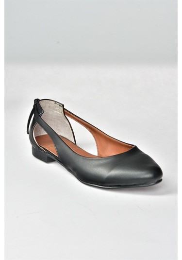 Fox Shoes Siyah Kadın Babet H726324009 Siyah