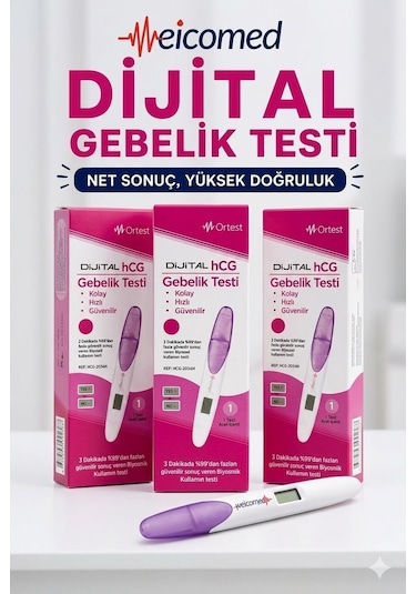 Meicomed Qrtest Dijital Gebelik Testi 3
