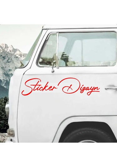 Kişiye Özel Yazı Sticker, Ad Soyad Sticker, İsim Soyisim Sticker, Araba Oto Motosiklet Sticker 02513 40 Cm