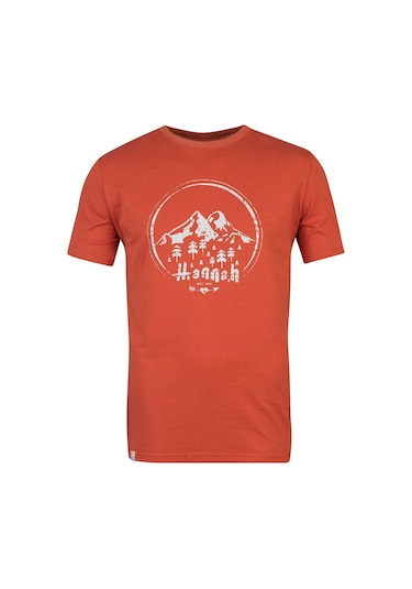 Hannah Ravi Baskılı Erkek T-shirt 10029120hhx.01 M-orange Turuncu