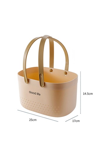 Sones Silikon Taşınabilir Yıkama Sepeti Banyo Depolama Drenaj Duş Raf Sepeti Gri