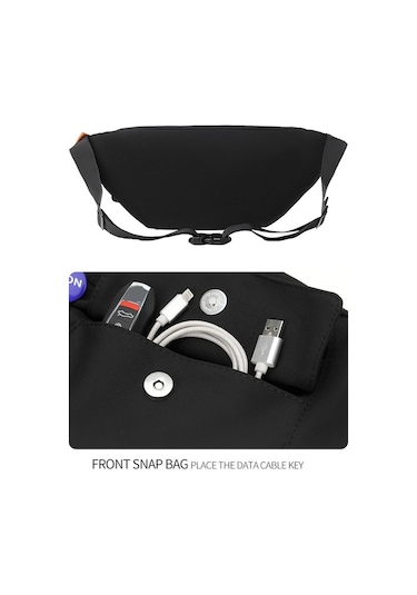 Sones Çok Fonksiyonlu Göğüs Çantası Omuz Çantası, Model: Mavi+rozet Çok Renkli