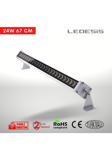 Ledesis Turkuaz Wallwasher Duvar Boyama 67 Cm 24w