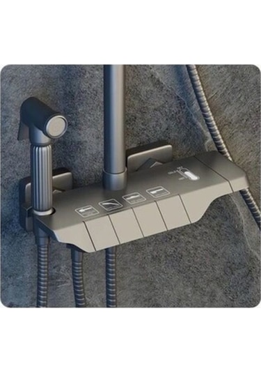 Piyano Lüks Duş Seti Sürgülü Krom