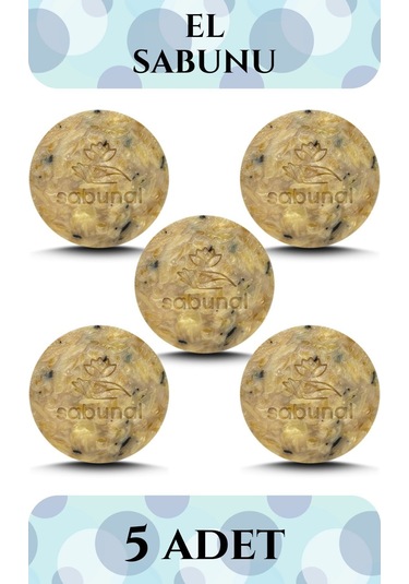 Sabunal El Sabunu 5 Adet - Doğal Yağ Karışımlı Yoğun Nemlendirici Banyo Sabunu